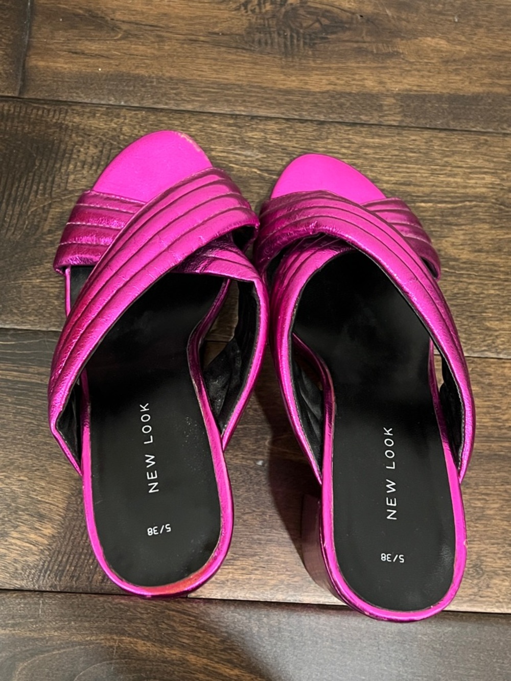 Pink Metallic Heels - Picture 3 of 10